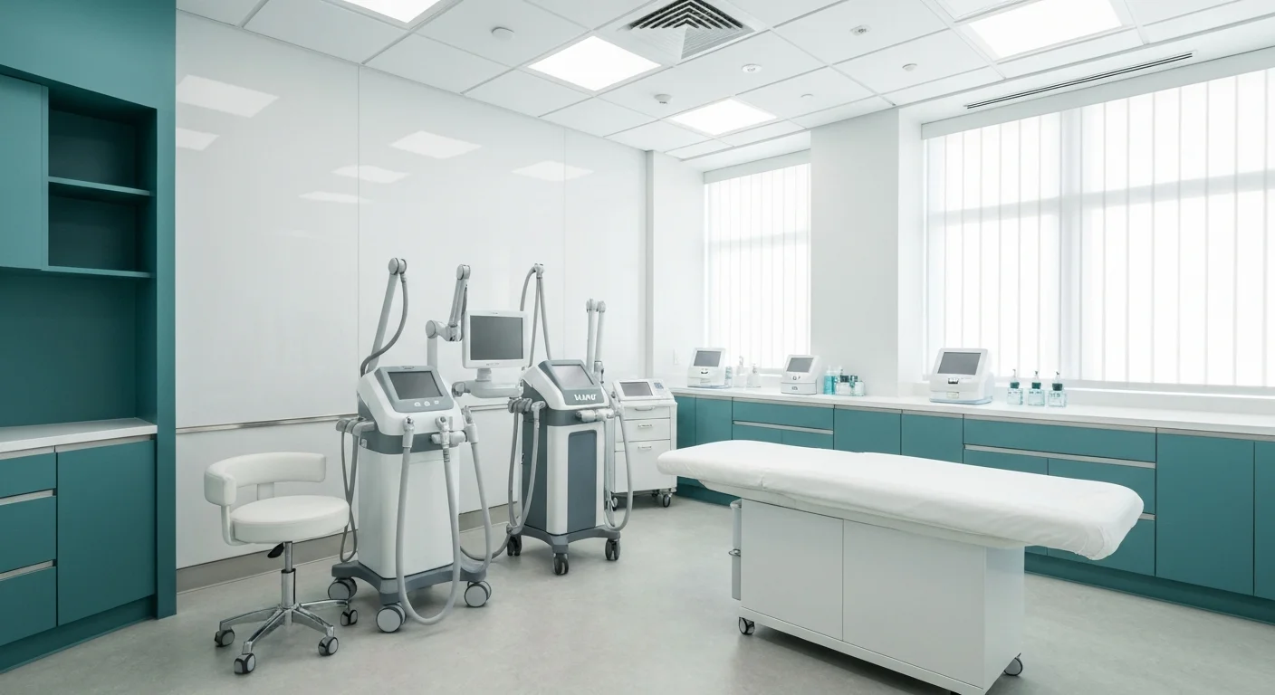 South Florida med spa treatment room with premium aesthetic equipment