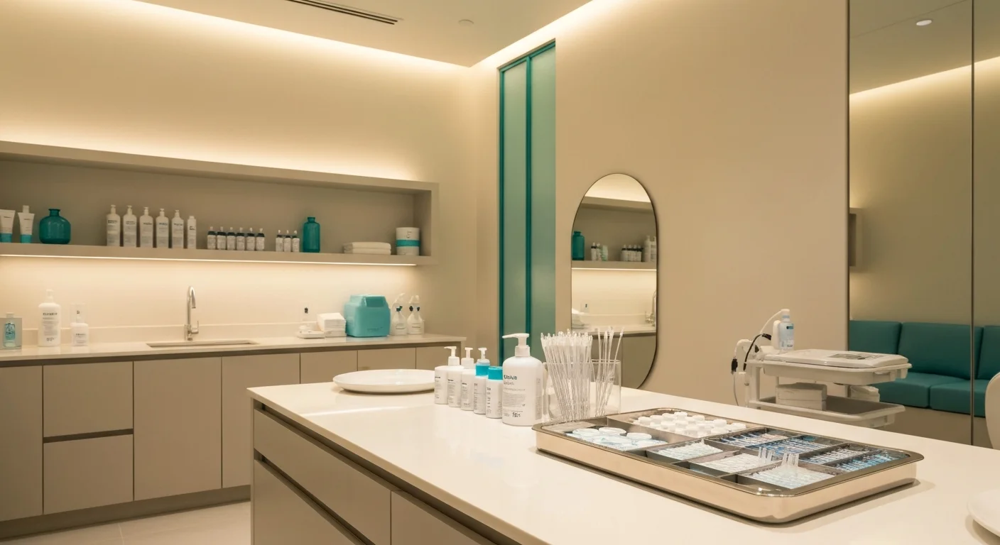 Luxury Miami medical spa treatment room with clean modern aesthetic
