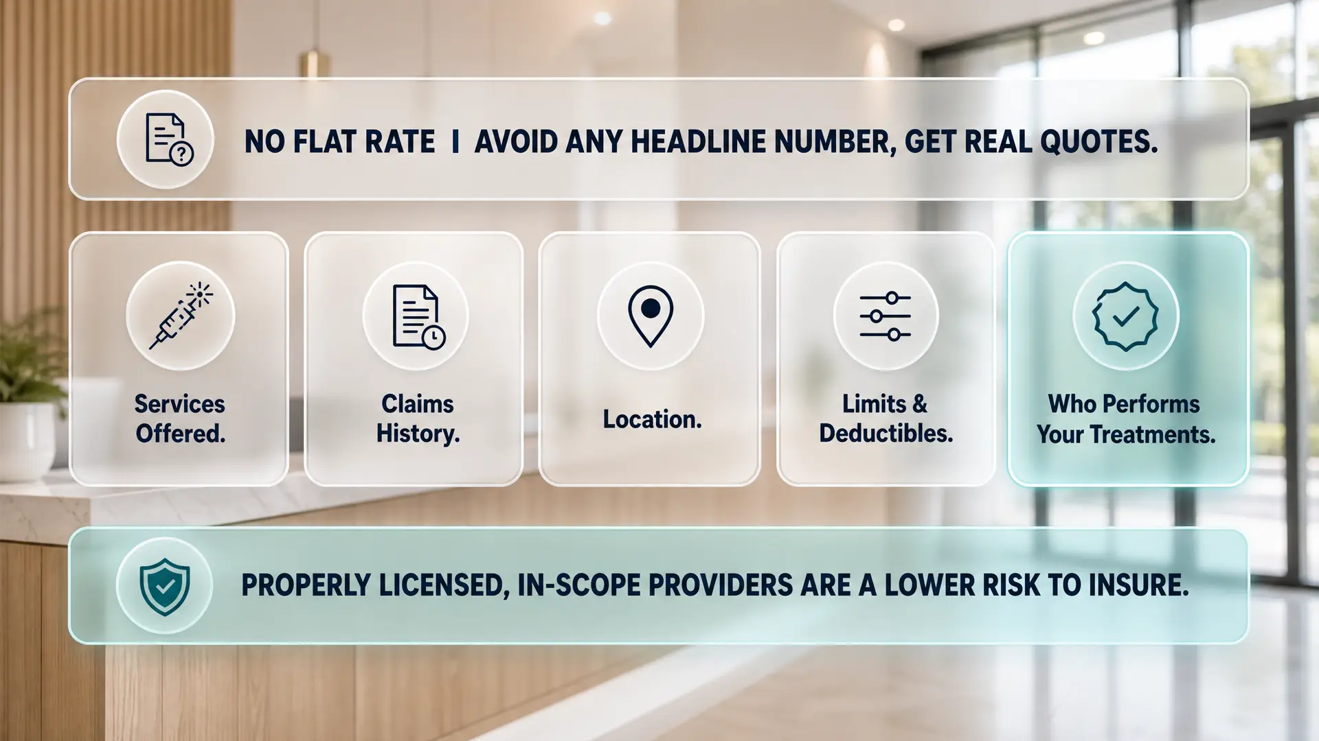 Enhance.work - Blog - med spa insurance florida - the five factors that drive med spa insurance pricing in Florida, including services offered, claims history and who performs the treatments