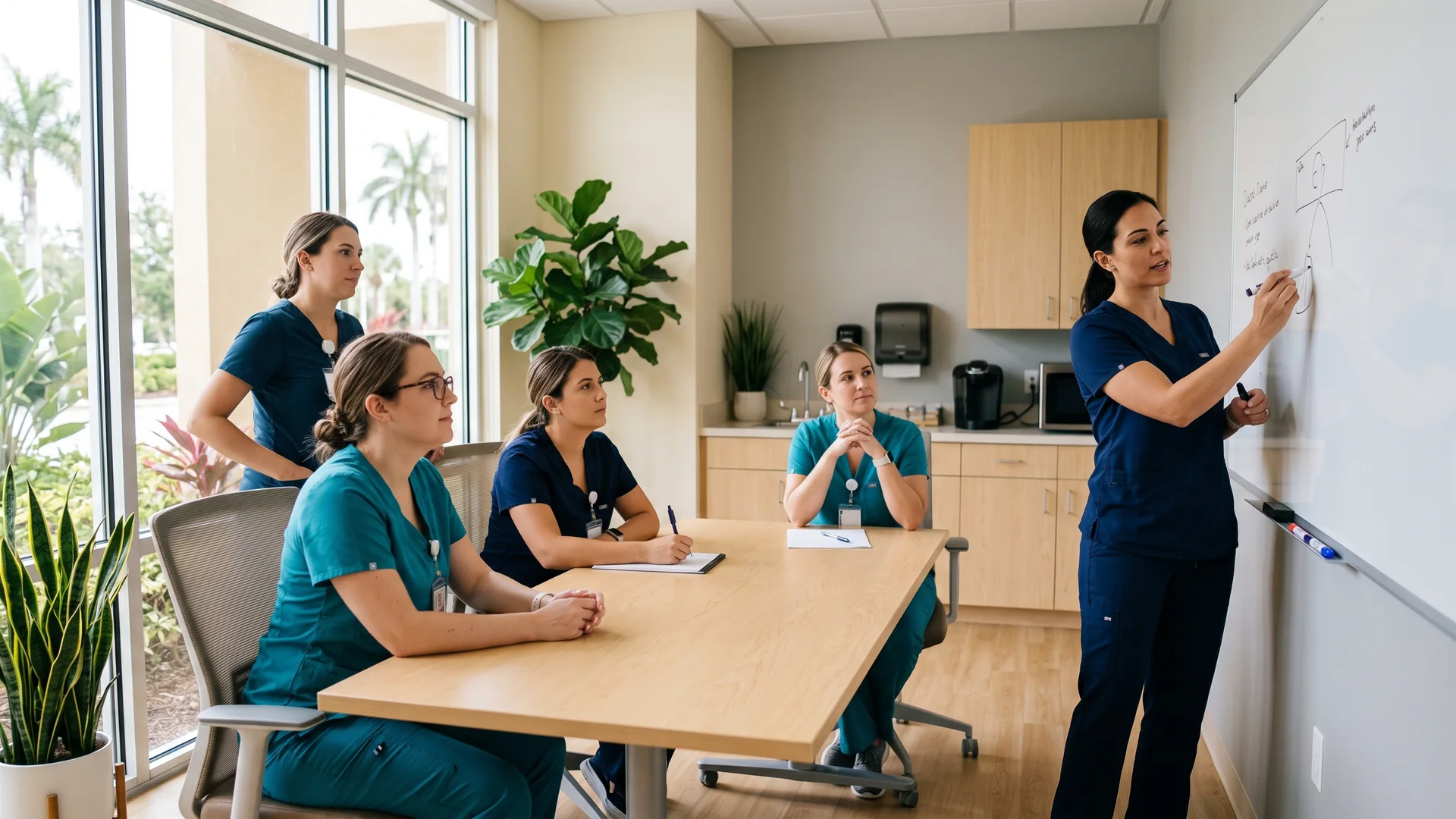 Enhance.work - Blog - med spa staff training requirements Florida - med spa clinical team in a training session