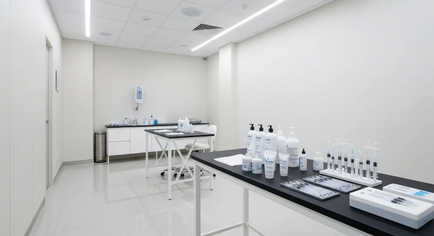 Enhance.work - Blog - How to Become a Nurse Injector Florida - Aesthetic medicine training room with injection supplies